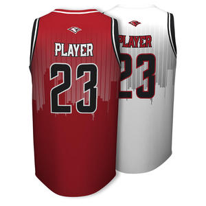 Camiseta de baloncesto sin mangas con logo personalizado, diseño de cuello en V, 23 diseños sublimados, transpirable, 100% poliéster - Product Image 4