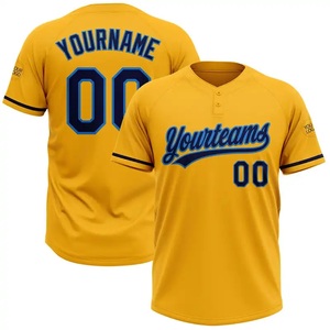 Maillot de baseball personnalisable populaire, pull-over avec logo personnalisé, séchage rapide, respirant - Product Image 3