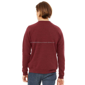 100% coton homme Bella toile marron col rond éponge polaire sweat - Product Image 3
