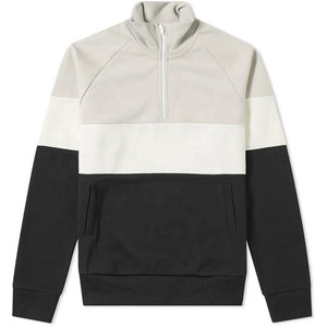 Sweat-shirt à col quart zippé pour homme, tissu confortable, col rond uni, coupe régulière, décontracté, hiver, French Terry, 100% polyester Econex - Product Image 4