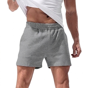 Shorts de sport décontractés pour hommes, taille élastique, en tissu tricoté peigné imprimé, respirant et infroissable, service OEM - Product Image 5