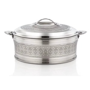 New Arrival Stainless steel insulated serving hot pot S & SONS Arabic design casserole Insulated round hotpot biryani dish - Product Image 1