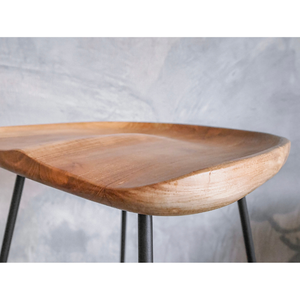 Solid Teak Bar <b>Stool</b> Kitchen Island Restaurant Hotel Villa Resort Cafe Contract Hospitality Commercial Furniture Wholesale - Product Image 4