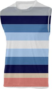 Men’s Deep Cut <b>Stringer</b> <b>Vest</b> Custom Logo Sleeveless Bodybuilding Tank Top Stretch Breathable Gym Workout Fitness Activewear - Product Image 3