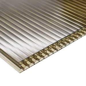 Modern Design PC Hollow Sheet Polycarbonate <b>Panels</b> for <b>Greenhouse</b> Plastic Roof Embossed Sheets for Park for Policarbonato - Product Image 4