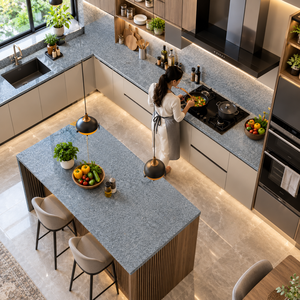 Granit Brun Adhunik Poli de Qualité Supérieure, Style Moderne, pour Plans de Travail d'Îlots de Cuisine Personnalisés, Plans de Travail de Salle de Bain, Appuis de Fenêtre, Revêtements de Sol et Hôtels - Product Image 5