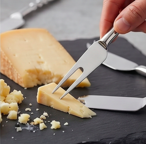 Stainless Steel <b>Cheese</b> Cutting <b>Knife</b> <b>Set</b> Silverware Twisted Forged Handle Hotelware TableTop Flatware <b>Set</b> For Perfect Dining - Product Image 5