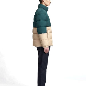 Stylish Puffer <b>Jacket</b> Men <b>Lightweight</b> Winter Outerwear With Soft Padding Full Zip Front Side Pockets And Clean <b>Casual</b> Design - Product Image 4