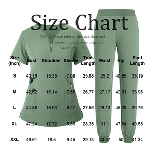 Conjuntos de Uniformes Médicos Premium para Mujer, Cuello en V, Tejido de Punto de Algodón y Poliéster, Elástico en 4 Direcciones, Uniformes Delgados para Mujer - Product Image 2
