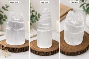 Piedra Mineral de Selenita Natural en Forma Libre de 2 a 4 Pulgadas, Espécimen de Cristal Decorativo para Decoración del Hogar, Colección y Exhibición - Product Image 2