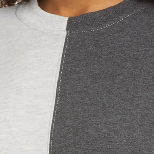 New Arrival Summer Washed 100% Cotton Plus Size Women Sweatshirts Custom Applique Front Design Solid Color Customizable Online - Product Image 6