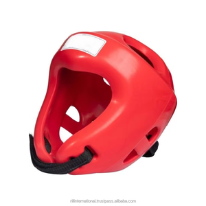 Vente en gros de protège-têtes de boxe et de kickboxing professionnels personnalisés, respirants, en matériau PU, avec cuir de vachette - Product Image 4