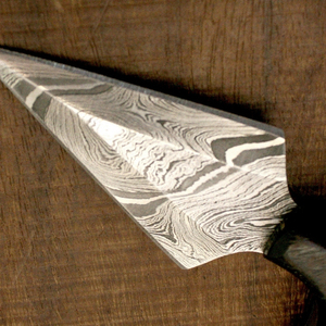 Couteau artisanal en acier Damas de qualité industrielle, manche en bois, multifonctionnel, pour la chasse en plein air, la cuisine, garantie de 3 ans - Product Image 3