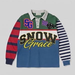 เสื้อโปโลแขนยาว Snowgrace ปกคอปก ปักโลโก้ ทรงปกติ สำหรับผู้ชายทุกวัย ทุกฤดู ผ้าโพลีเอสเตอร์เจอร์ซีย์ - Product Image 1