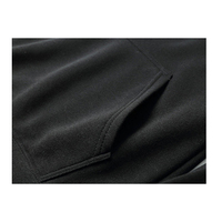 Sweat-shirts en molleton brodés unisexe en coton mélangé noir pour l'hiver, style décontracté hip-hop streetwear AI-MH-03