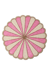 Manteles individuales decorativos, ecológicos, de lujo, bordados con cuentas, hechos a mano en India, de Blossom Craft India - Product Image 6