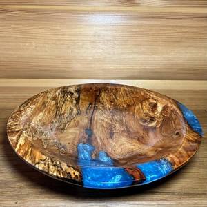 Nouvelle soupière en résine colorée au design boisé, articles de luxe pour cuisine, hôtels et restaurants, soupière en bois et résine, soupière artisanale en résine et bois - Product Image 3