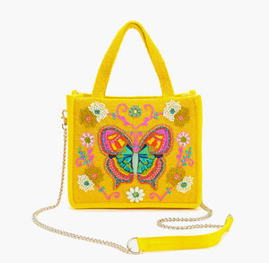 Bolsos de mano de algodón duradero con cuentas, hechos a mano, de diseño bohemio para mujer, estilo indio, para San Valentín, para la noche, compras o fiestas. - Product Image 1