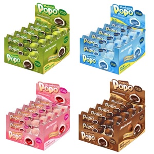 Sándwich de chocolate Matcha con sabor japonés al por mayor, malvaviscos en caja con bolsa, golosinas azucaradas - Product Image 6