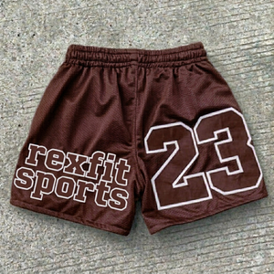 REXFIT SPORTS Shorts de basket-ball en mesh personnalisés pour hommes, shorts de sport imprimés sur mesure pour la gym, l'entraînement et la course, fournisseur OEM - Product Image 2