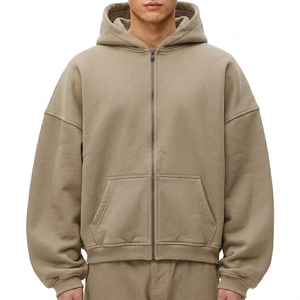 Sudadera con Capucha de Algodón Lavado para Hombre, Estilo Urbano, Venta al Por Mayor Directo de Fábrica - Product Image 5