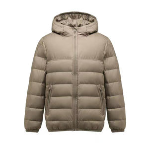 2025 New Autumn Winter Men Puffer <b>Jacket</b> Custom Made Matt Fabric Hooded <b>Warm</b> Loose Puffer Coat Windproof Padded WholeSale OEM - Product Image 4