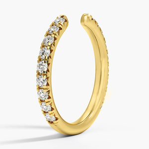 AURALUXURIA Bague pour femme Sienna à trois quarts de couverture ouverte avec diamant 1/2 ct. Tw. Certifié IGI Or blanc/jaune/rose 18 carats - Product Image 6