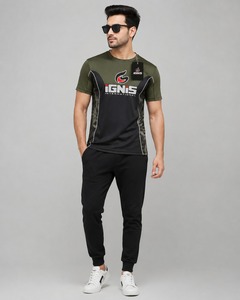 เสื้อยืดธรรมดาสำหรับผู้ชายระบายอากาศได้ดีดีไซน์ไม่เหมือนใครบริการ OEM - Product Image 2