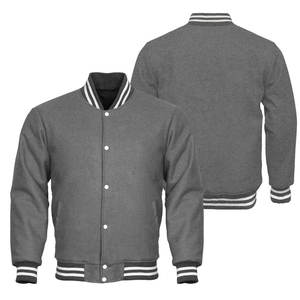 Unisex <b>Winter</b> Varsity <b>Jacket</b> Cartoon Print Hooded Design 100% Wool Breathable Quick Dry Stand Collar Full Sleeves Front - Product Image 2