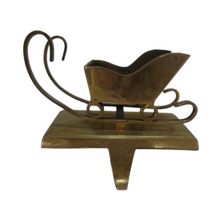 Soporte de metal dorado vintage para calcetines navideños con forma de reno, gancho resistente con purpurina para colgar calcetines en la chimenea para las fiestas. - Product Image 3