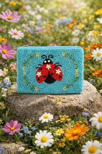 Style Ladies Party Evening Bags Satin Women Eagle <b>Beaded</b> Coin Purse <b>Beaded</b> Wallet Customized Colorful <b>Beaded</b> Coin Purse - Product Image 2
