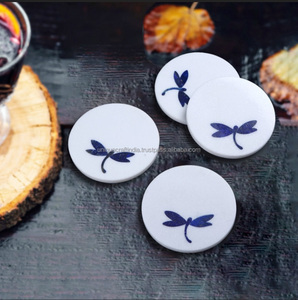 Export Quality Marble <b>Coaster</b> with Customized Shaped Available Indian Stone <b>Coasters</b> for <b>Table</b> Decorations - Product Image 1