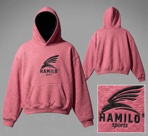 Sweat-shirt à capuche pour homme HAMILO Sports, coupe classique, logo brodé, poche avant, gris décontracté, 100% coton molletonné, service OEM - Product Image 6