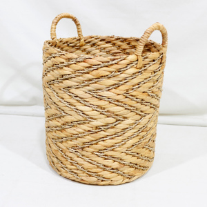 Cesta de Jacinto de Agua y Pasto Marino 100% Natural Hecha a Mano, Sostenible, de Alta Calidad, Tamaño Personalizable, Venta al por Mayor Artex Dong Thap - Product Image 5