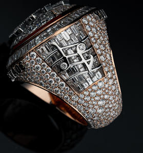 Iced Out Baguette & Round Cut Moissanite Diamond Custom <b>Name</b> <b>Ring</b> Anniversary Gift for Mens Hip Hop 925 Sterling Silver Jewelry - Product Image 3