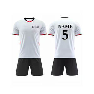 Fresh Article Customized Color & Size Soccer Uniform Short Sleeve Jersey <b>Elastic</b> Waist Soccer Set For Unisex - Product Image 4