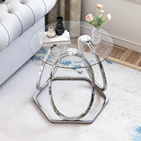 Tabouret de bar moderne de luxe, fait main, écologique, convertible, pour salon, avec plateau en verre et structure en acier