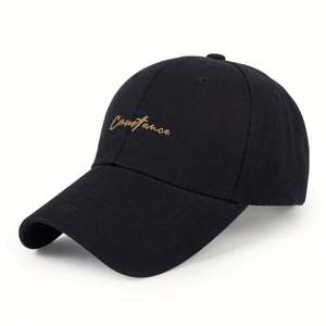 Gorra de Béisbol de Alta Calidad con Visera Rígida, Protección Solar, 6 Paneles, 100% Algodón, Patrón Común con Letras Bordadas en 3D y Hebilla Metálica - Product Image 6