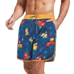 Pantalones Cortos Deportivos Transpirables para Hombre, Sublimados, de Spandex/Poliéster, Sólidos, Antiarrugas, para Natación - Product Image 4