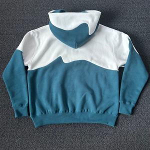 เสื้อฮู้ดผู้ชายแบบสวมหัวลำลอง แต่งแถบสีตัดกัน พร้อมฮู้ดปรับได้และกระเป๋าหน้า - Product Image 5