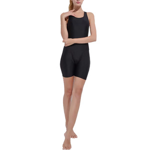 Maillots de bain une pièce athlétiques de compétition en gros, respirants, dos croisé, pour l'entraînement, couleur personnalisée, pour femmes - Product Image 2