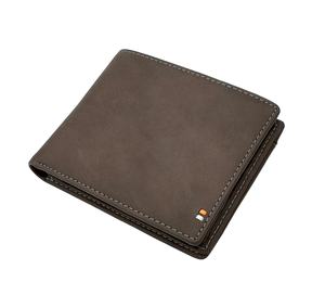 2024 nouveauté Castello véritable peau de vache en cuir souple RFID bi-pli hommes portefeuille noir marron foncé haute qualité Polyester court - Product Image 2