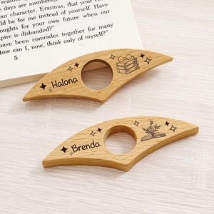 Finger Ring Reader Support <b>Book</b> Finger Holder Wooden - Product Image 1