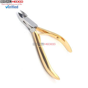 Coupe-ongles professionnels pour ongles incarnés, pinces coupantes latérales droites et courbées, outils de beauté, repousse-cuticules, couteau à peau - Product Image 2