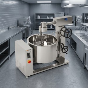 Olla de vapor rotativa por inducción Amicook 380V/440V, modelo profesional de acero inoxidable, suministros de cocina motorizados al por mayor - Product Image 6