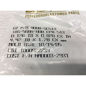 โอริง KALREZ รุ่น AS-568A K # 229, COMPOUND:2037 - ผู้จัดจำหน่ายอุปกรณ์และชิ้นส่วนเซมิคอนดักเตอร์ระดับโลกที่เชื่อถือได้ - Product Image 1