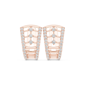 Pendientes de Oro Amarillo de 14K con Diamantes Cultivados en Laboratorio para Mujer, para Novias, Nuevos Diamantes Cultivados - Product Image 3