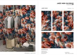 Carreaux de porcelaine Jazz, surface haute brillance, dimensions 60x120cm, 600x1200mm, 24x48, pour la décoration intérieure de luxe des murs et des sols. - Product Image 2