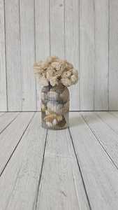 Seashell Resin <b>Vase</b>, Coastal Beach Decor, <b>Small</b> Shell <b>Vase</b>, Handmade Gulf Coast Decor, Nautical Home Decor, Ocean Inspired Beach - Product Image 4