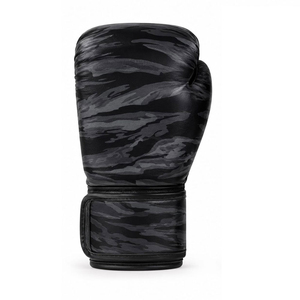 Gants de boxe professionnels pour hommes en cuir véritable personnalisables couleur violet noir de haute qualité design de créateur 16 oz - Product Image 1